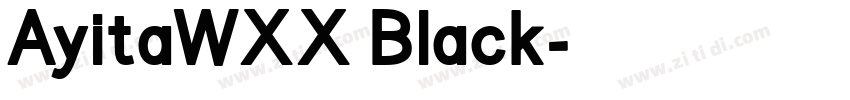 AyitaWXX Black字体转换